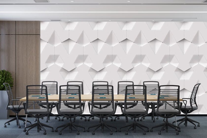 Office printed wallpaper
