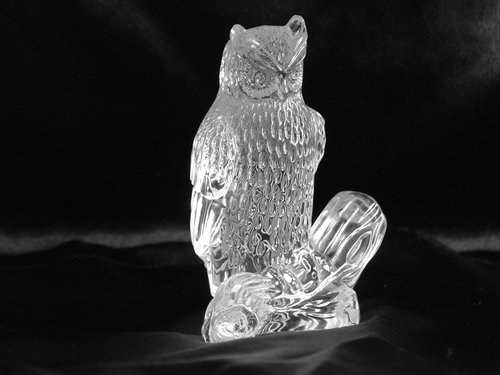 Custom crystal artwork showcasing clarity and brilliance