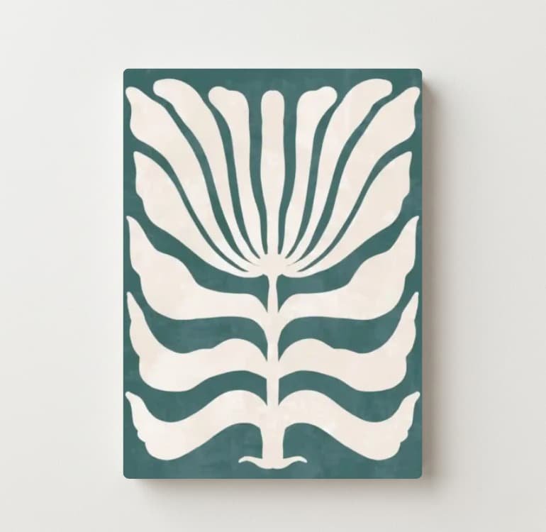 Teal Flourish
